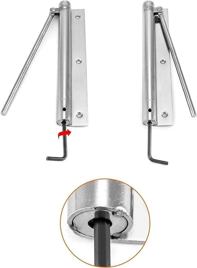 SGABANI Automatic Door Closer, Adjustable Residential Door Closer, Safety Spring Door Closers, Screen, for Residential/Commercial use, Stainless Steel Surface Mounted Self-Closing - Image 5
